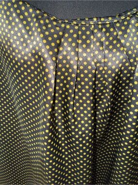 NWT- XL Black and Yellow Tank Polkadot Shiny Built In Bra Top Camisole